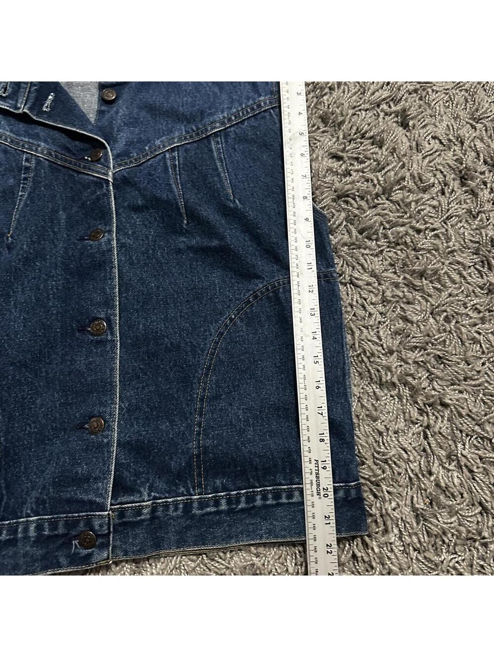 90s Levi’s Denim Jean Vest Size M - Picture 6 of 6